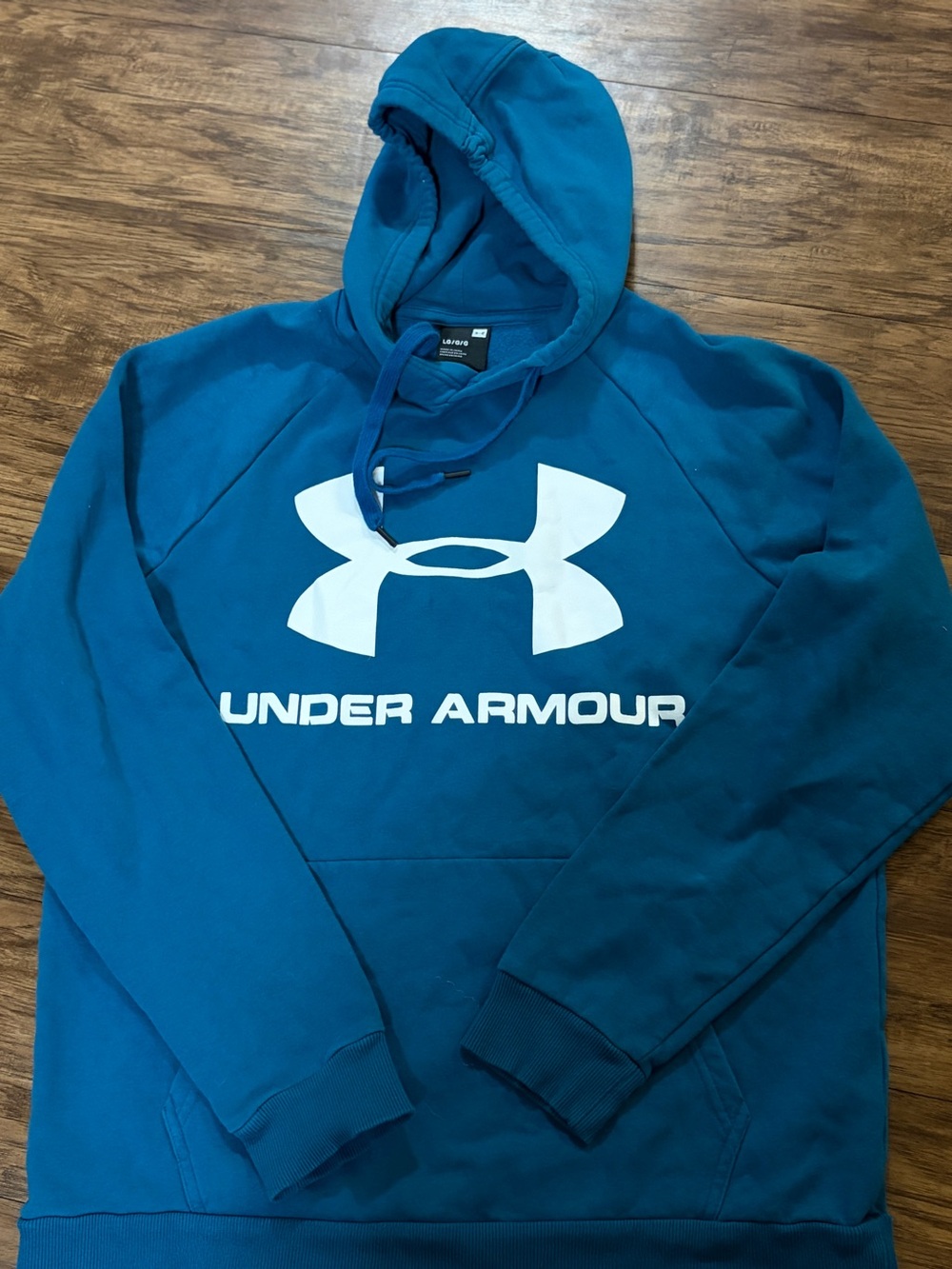 Under Armour Blue Hoodie with White Logo